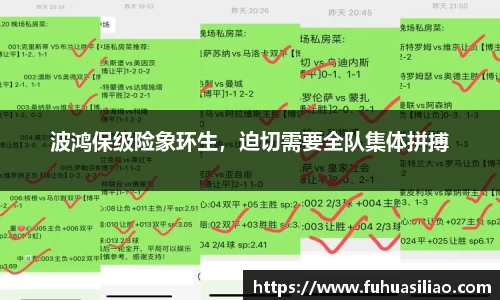 波鸿保级险象环生，迫切需要全队集体拼搏