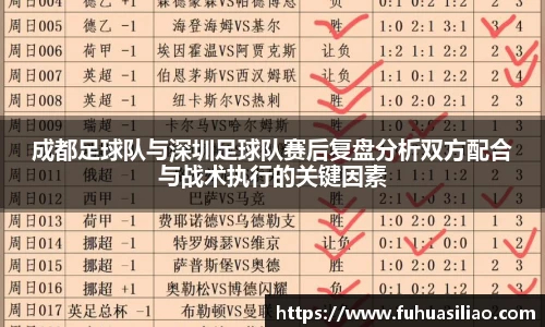 成都足球队与深圳足球队赛后复盘分析双方配合与战术执行的关键因素