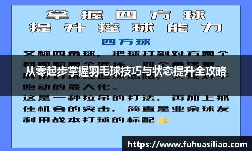 从零起步掌握羽毛球技巧与状态提升全攻略